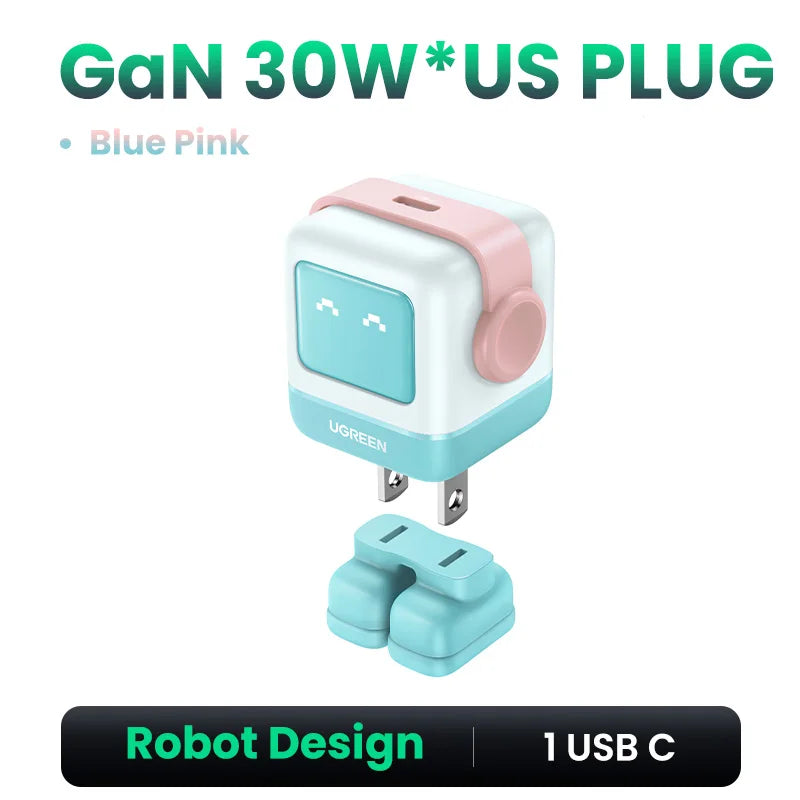 CowLost | ugreen-65w-30w-gan-charger-robot-design-pd3-0-fast-charger |35