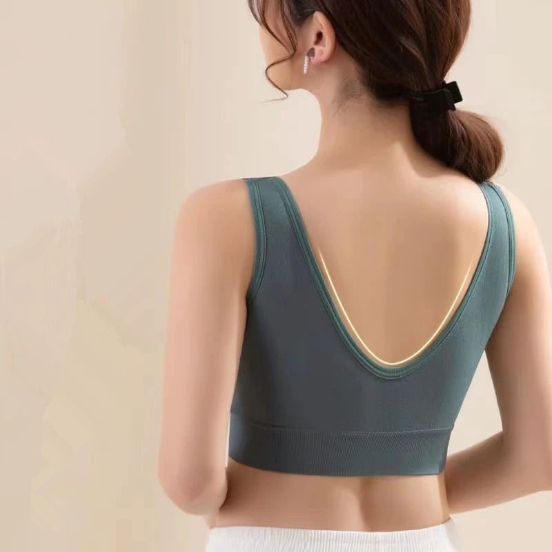 CowLost | product_id-lace-seamless-wire-free-push-up-sports-bra-tube-top-for-women |2