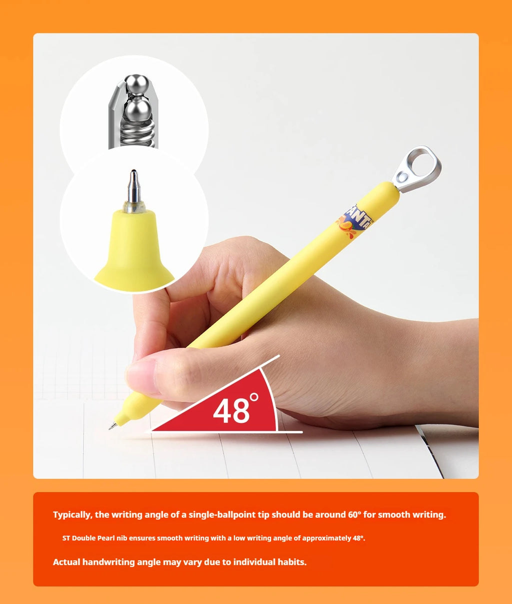 CowLost | product_id-kaco-fanta-collab-sprint-pop-up-0-5mm-black-gel-pen-side-knock-smooth-writing-stationery |14