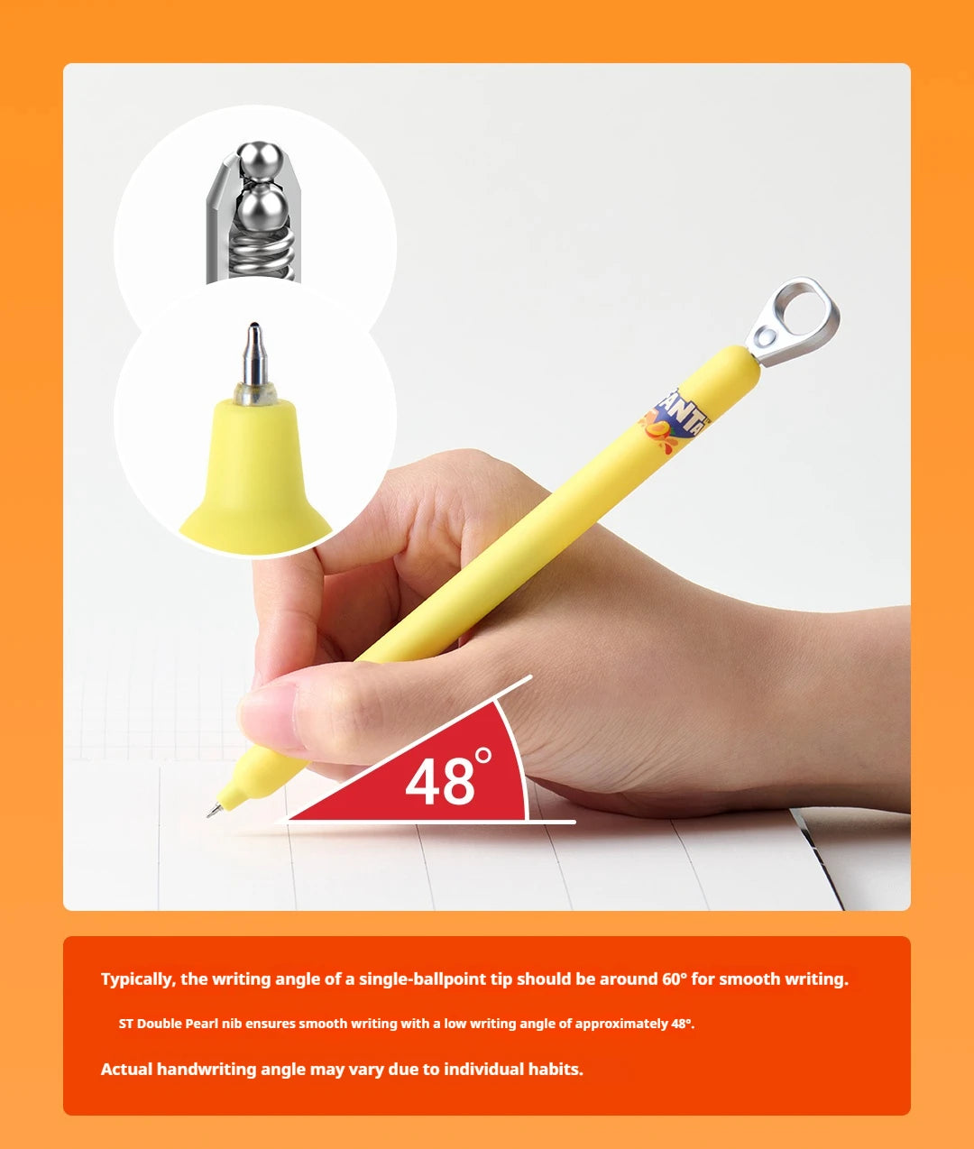 CowLost | product_id-kaco-fanta-collab-sprint-pop-up-0-5mm-black-gel-pen-side-knock-smooth-writing-stationery |14