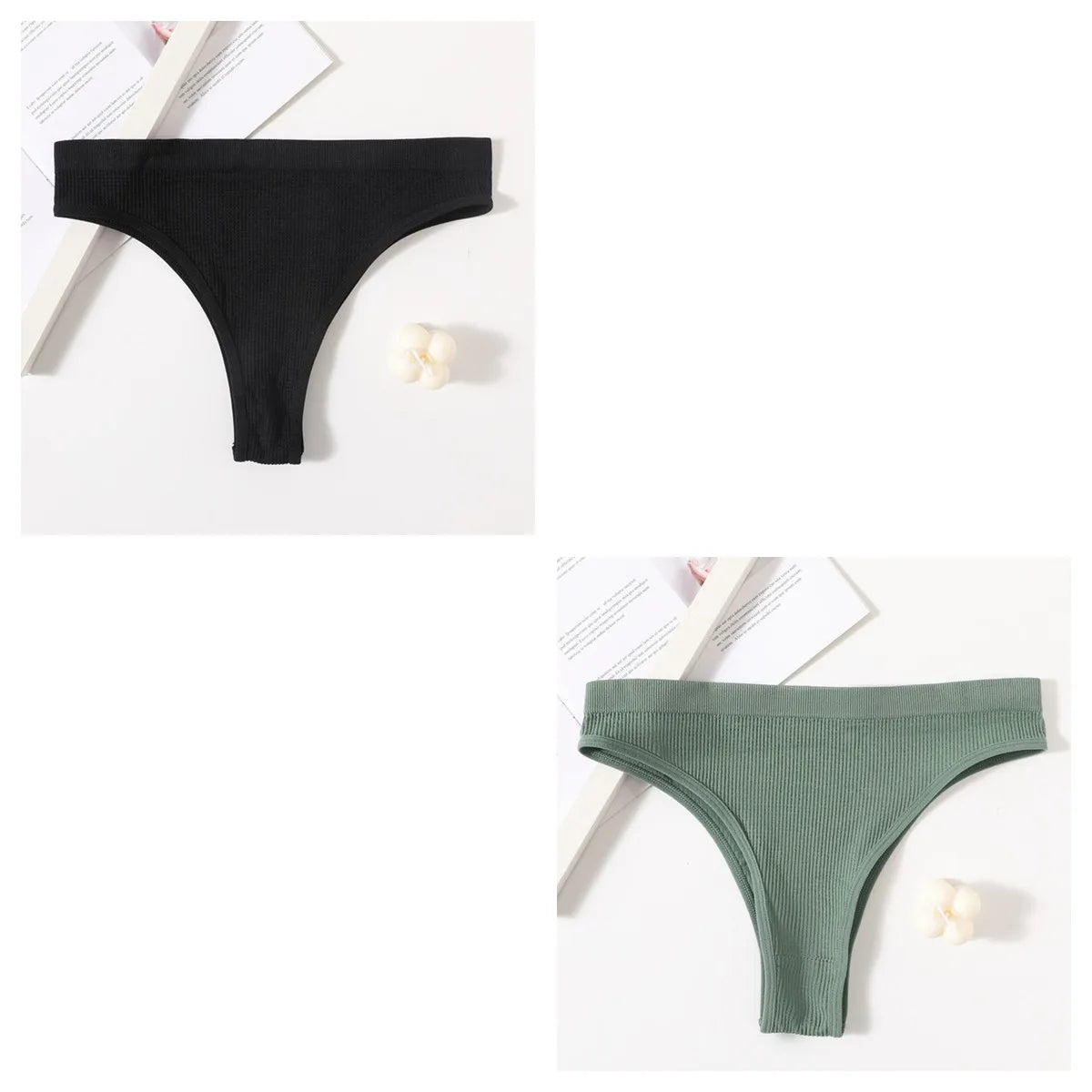 CowLost | product_id-2-pack-womens-low-rise-seamless-breathable-solid-color-briefs-m-l |16