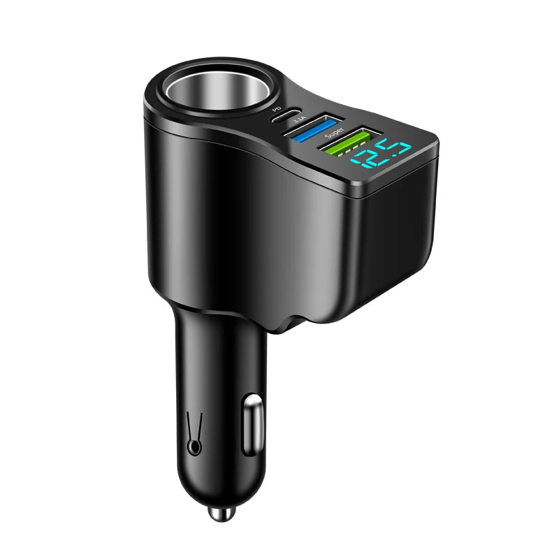 CowLost | product_id-baideluo-4-in-1-car-adapter-with-2-usb-ports-type-c-pd-fast-charger-12v-24v |7