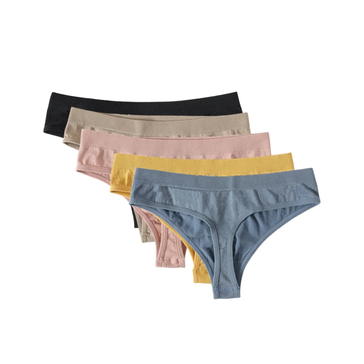 CowLost | product_id-5-pack-womens-seamless-low-rise-g-string-thongs-m-xl |20