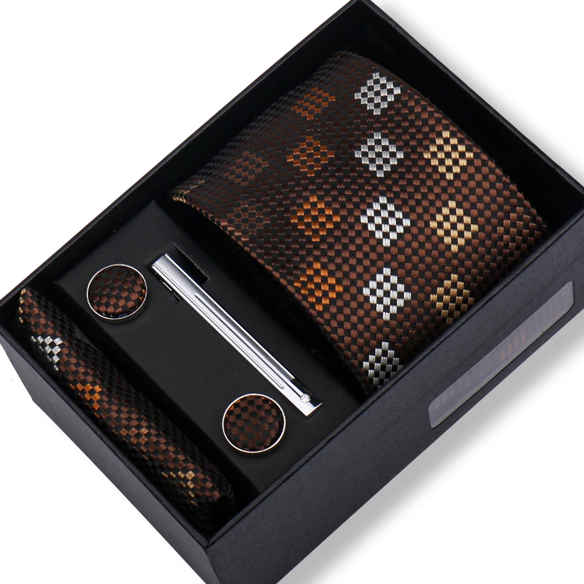 CowLost | tie-men-with-box-top-quality-business-ties-hanky-cufflink-set |48