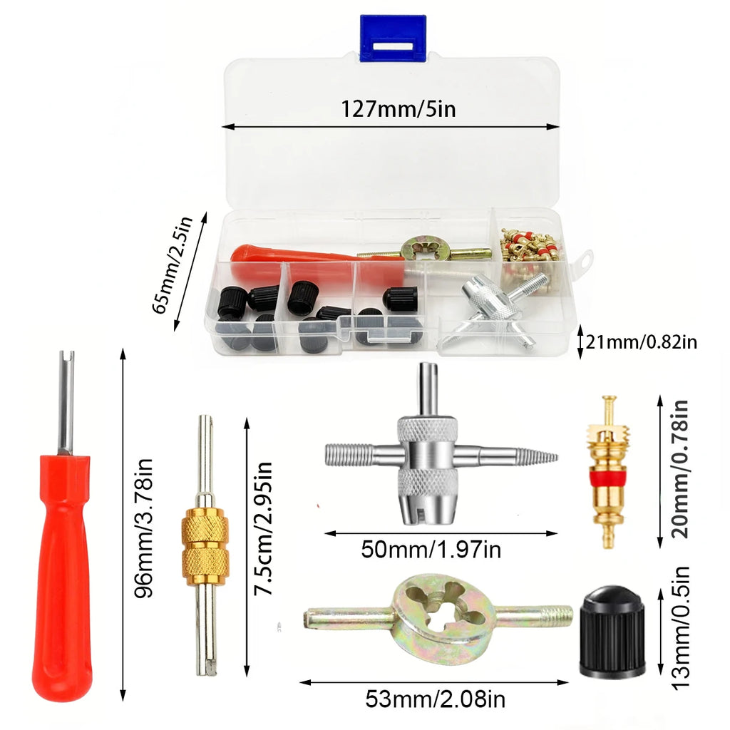CowLost | car-bicycle-slotted-handle-tire-valve-stem-core-remover |2