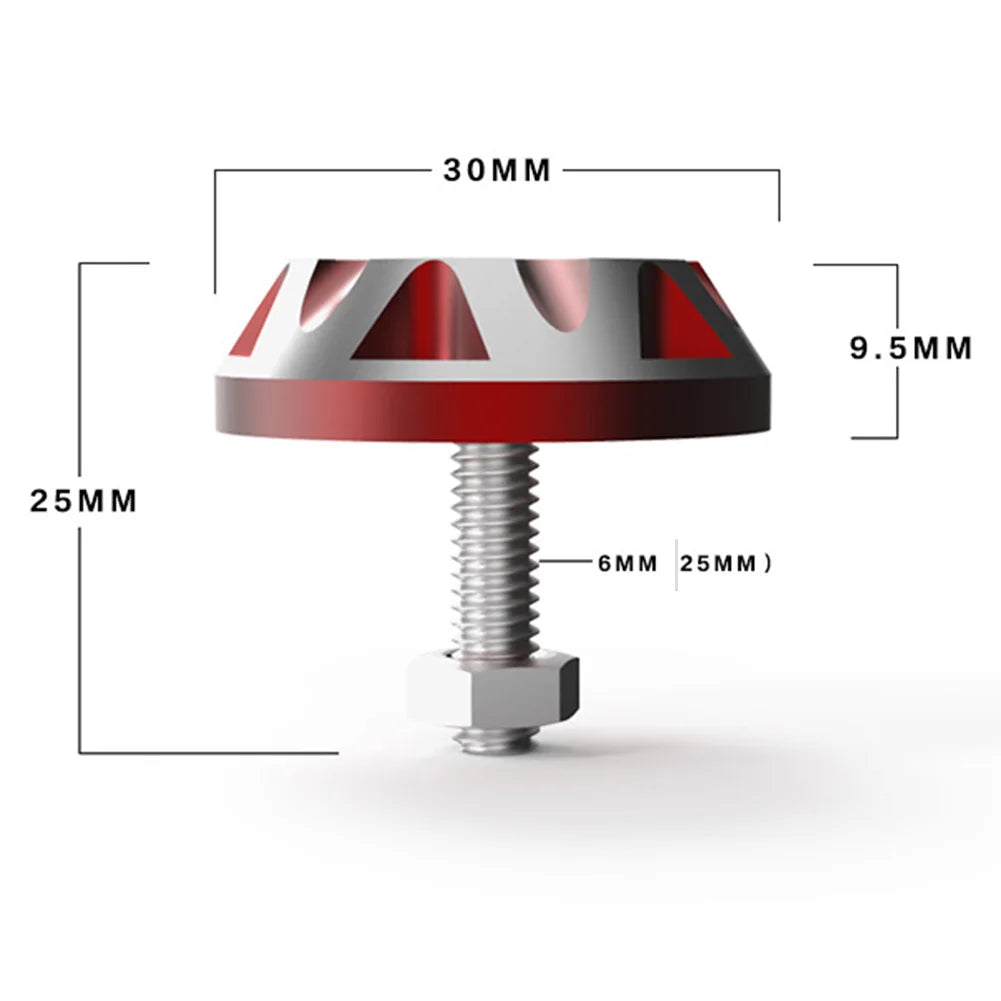 CowLost | product_id-2pcs-6mm-aluminum-alloy-license-plate-screws-bolts-orange-red-blue-black |10