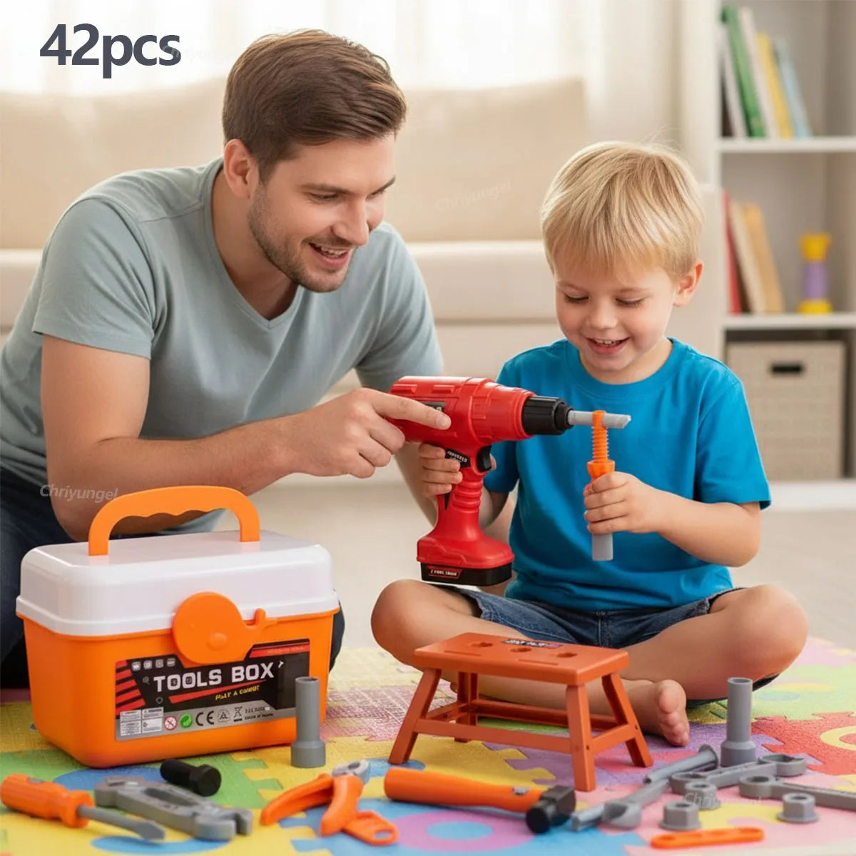 CowLost | product_id-38-42-pcs-kids-pretend-tool-set-with-screwdrivers-for-toddlers |10