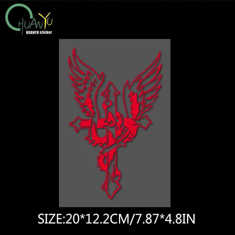 CowLost | creative-eagle-heron-cross-stitch-personalized-car-sticker |12