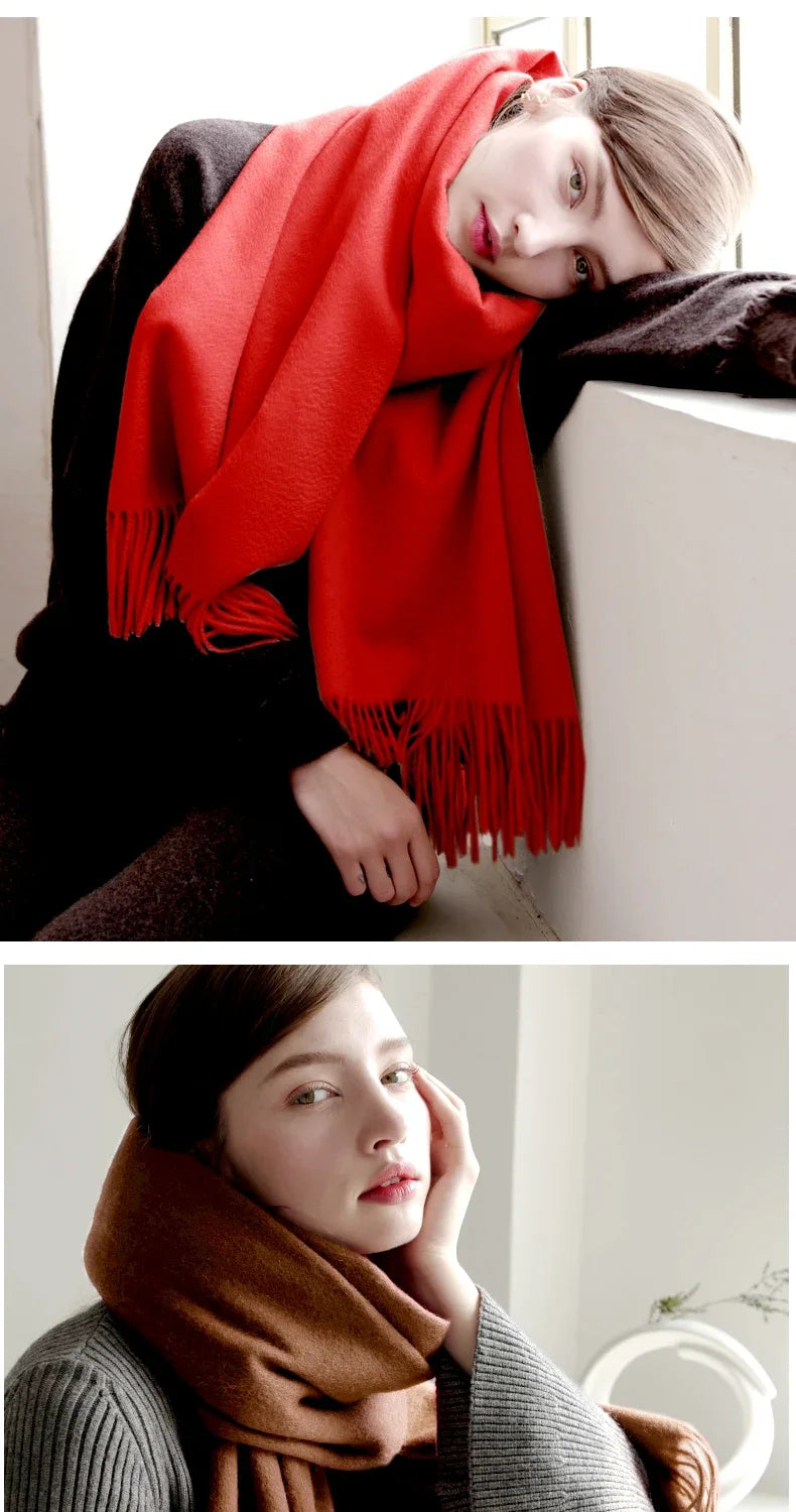 CowLost | wool-scarf-women-thick-cashmere-winter-scars |24