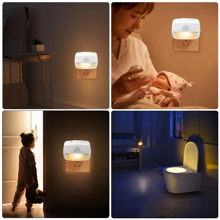 CowLost | product_id-led-motion-sensor-night-light-1-2-4pcs-us-eu-plug-110v-220v-wall-lamp-for-home-hallway-stair-bedroom-kitchen |4