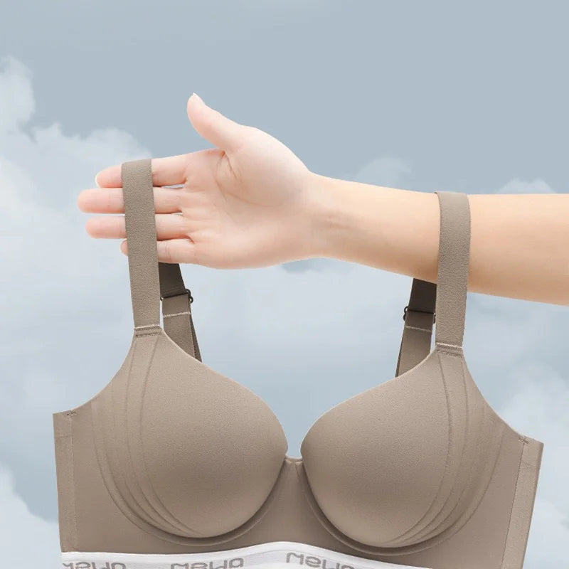 CowLost | thin-large-breasted-and-small-breasted-underwear-for-women-breast-retracting-anti-sagging-push-up-adjustable-seamless-bra |2
