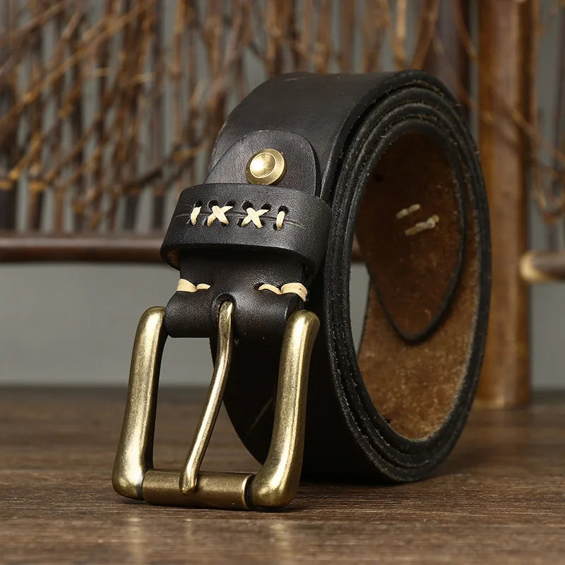 CowLost | 3-8cm-men-high-quality-genuine-leather-belt |9