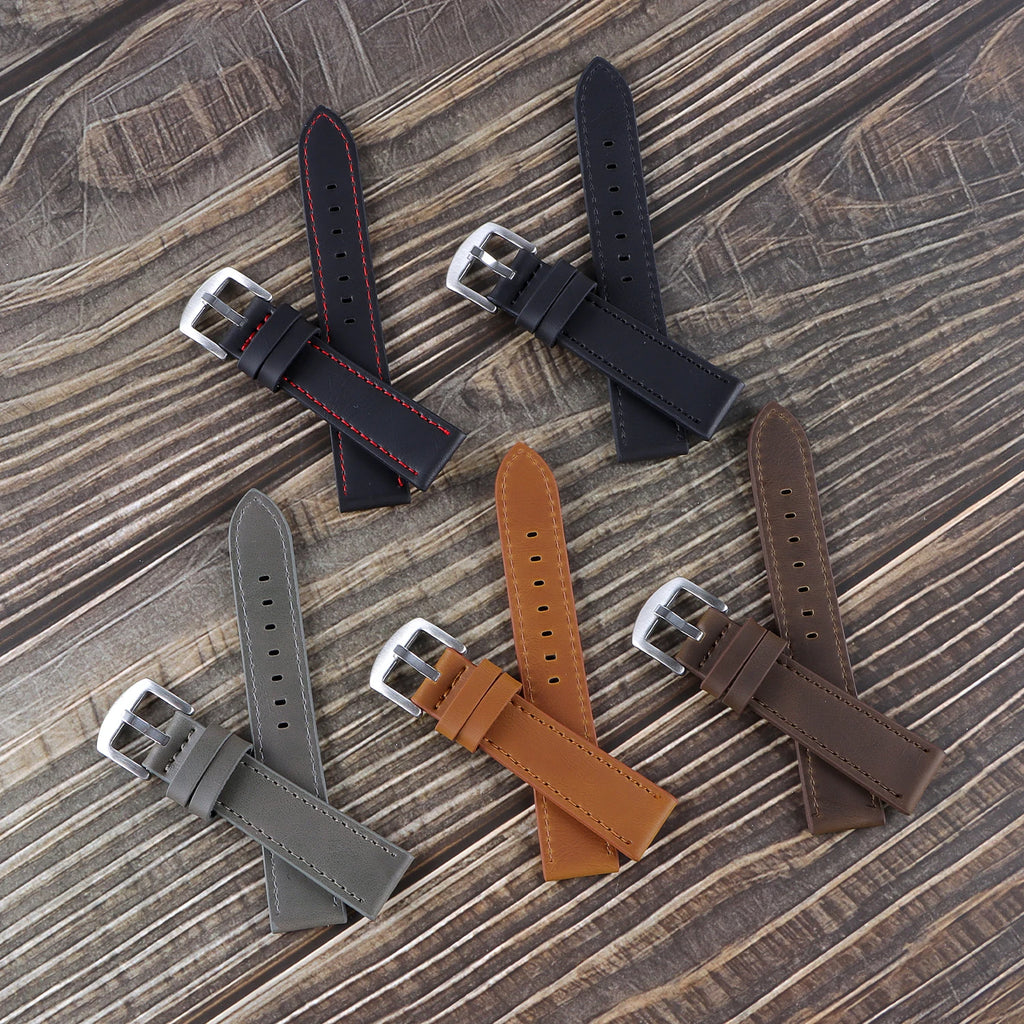CowLost | product_id-universal-genuine-leather-waterproof-watch-strap-replacement-for-rolex-seiko-18-20-22-24mm |12
