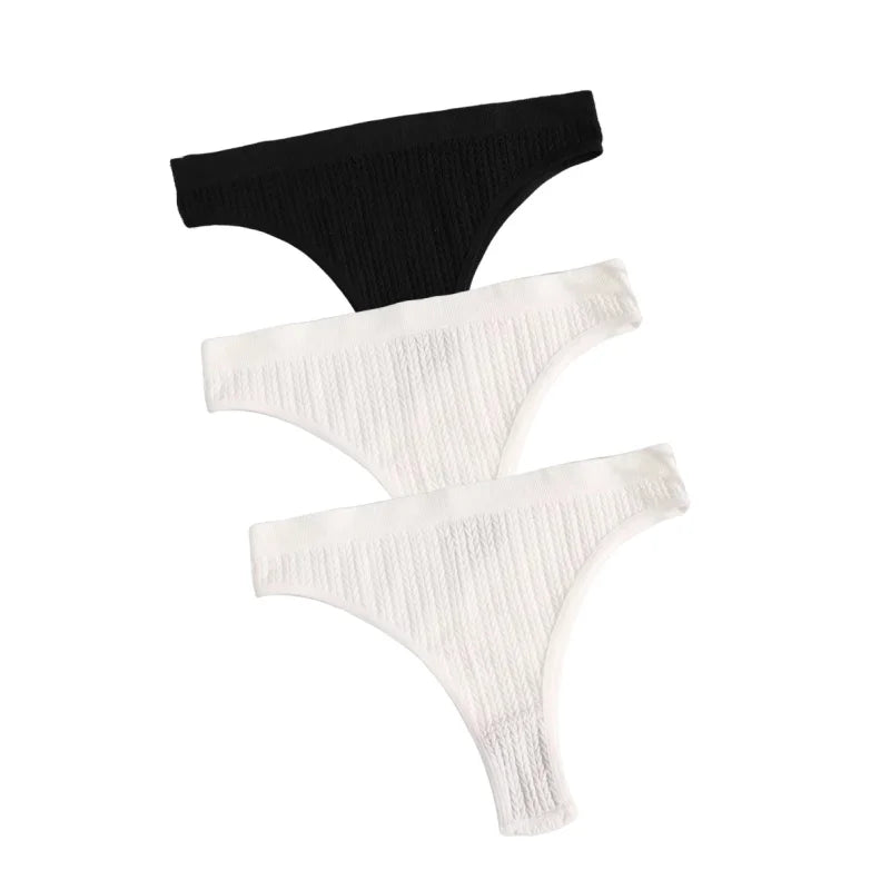 CowLost | product_id-3pcs-seamless-low-waist-women-s-stretch-briefs-solid-color-panties |19