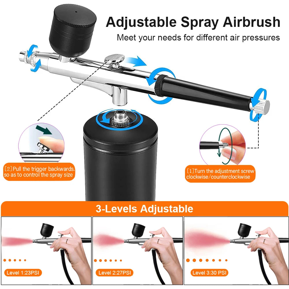 CowLost | airbrush-nail-with-compressor-portable-air-brush |3