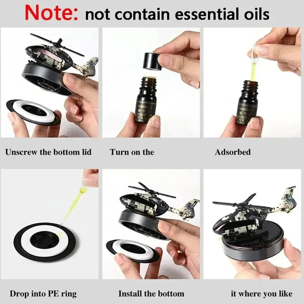 CowLost | product_id-solar-powered-rotating-propeller-car-air-freshener-perfume-diffuser |16