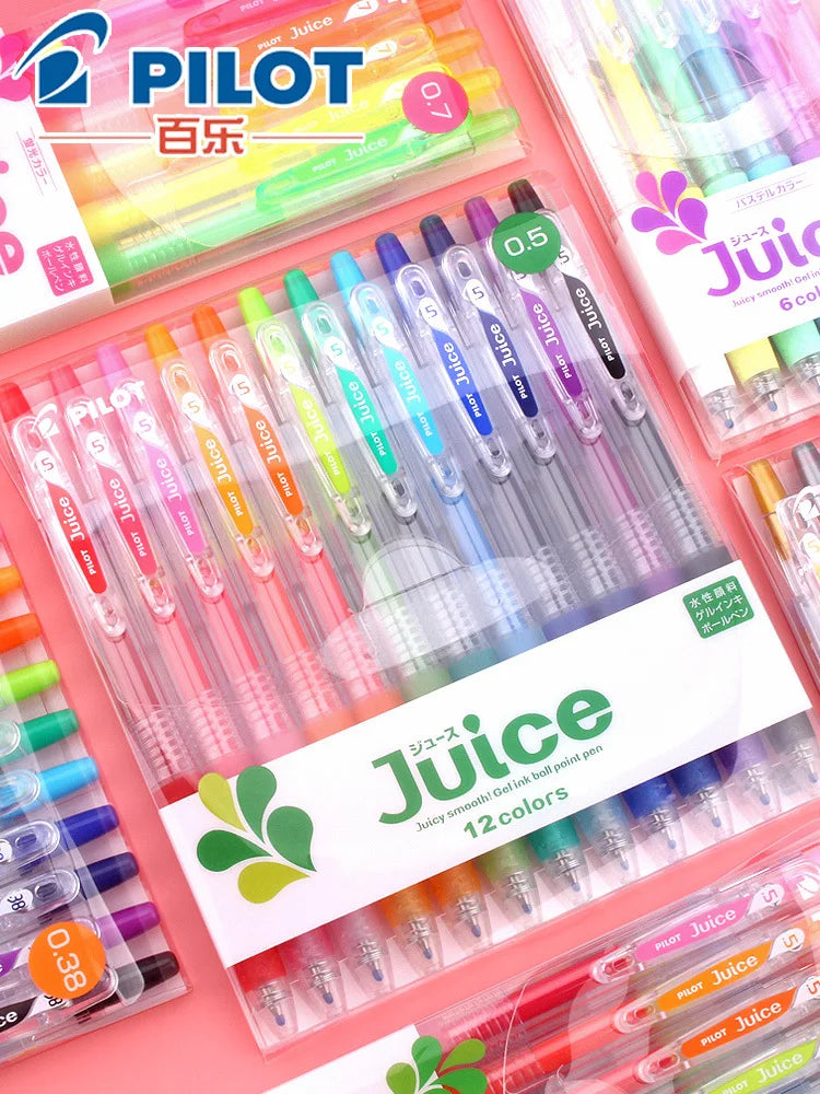 CowLost | product_id-pilot-juice-gel-pen-6-12-colors-0-38-0-5-0-7mm-smooth-writing-handheld-stylo |6