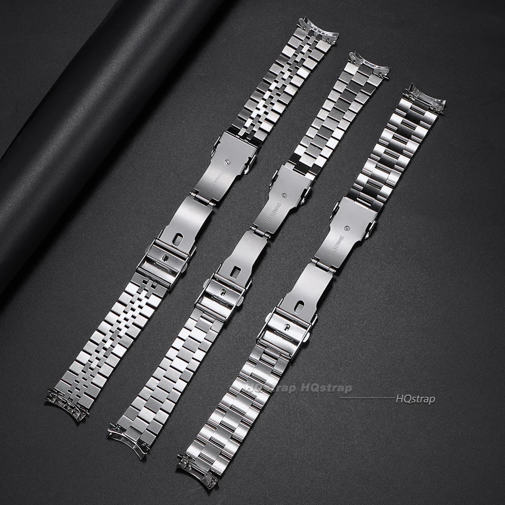 CowLost | luxury-solid-stainless-steel-band-for-seiko-skx007-skx009-curved-end-bracelet-for-jubilee-for-oyster-men-business-watch-strap |6