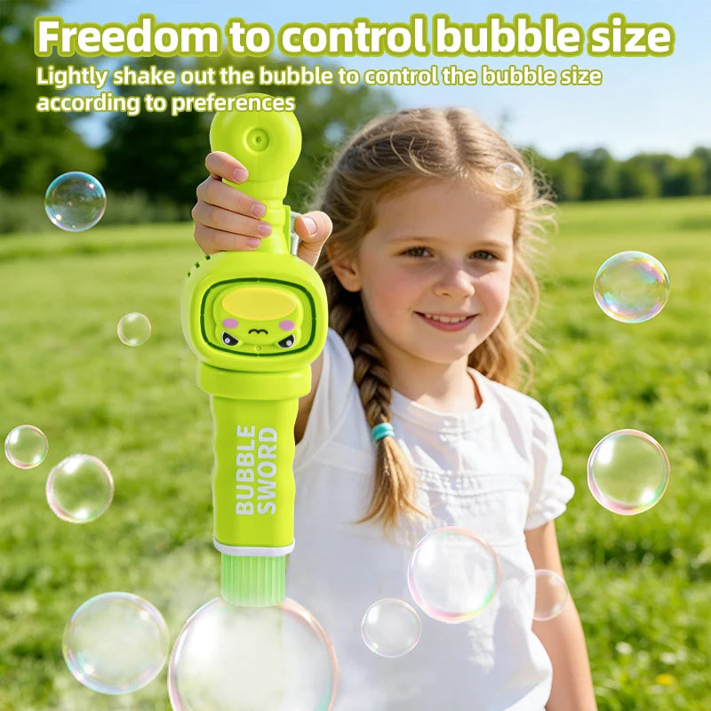 Cute Animal Bubble Machine with Colorful Lights and Smoke for Summer Party Toy