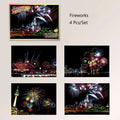 CowLost | product_id-4pcs-a5-diy-scratch-painting-set-cherry-blossoms-classical-buildings-landscapes-animals |18