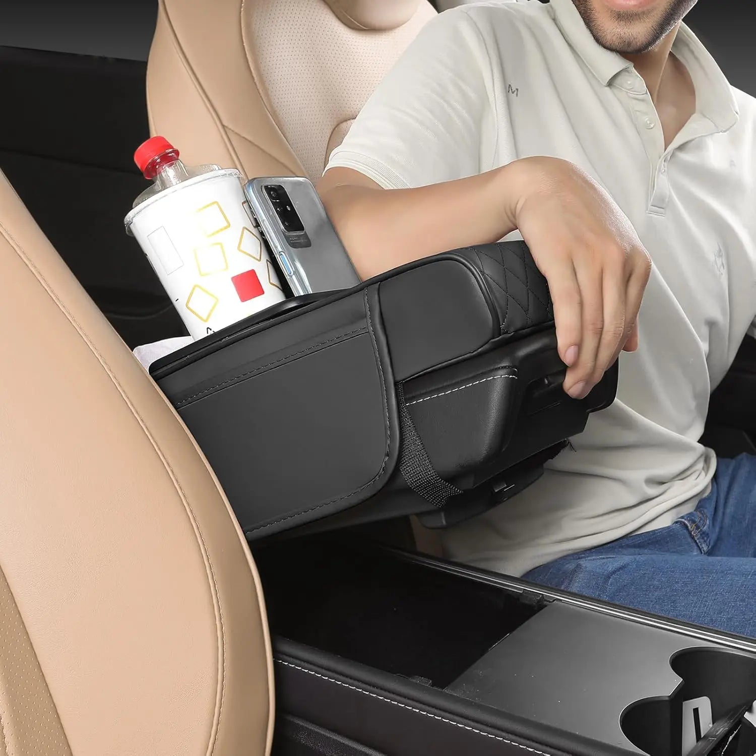 CowLost | vehicle-parts-accessories-universal-leather-car-center-console-armrest-cover |4