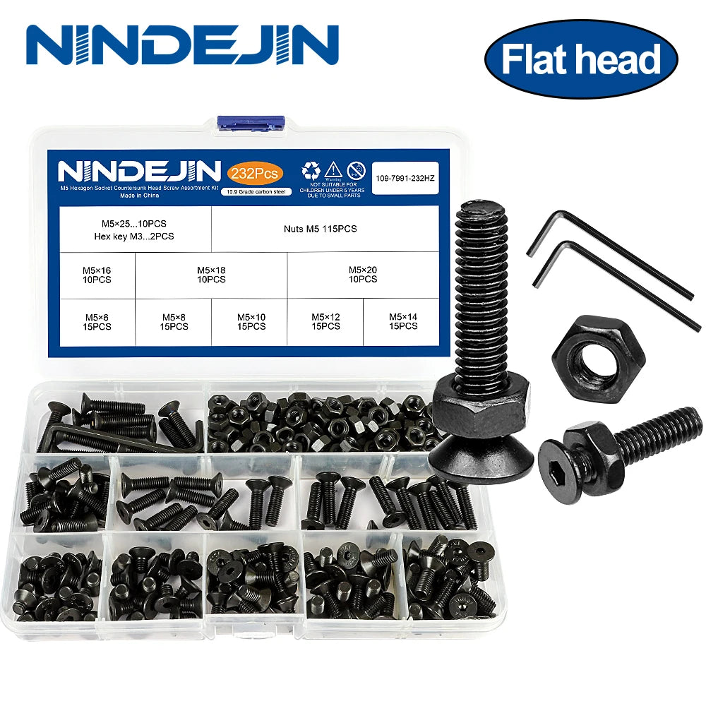 CowLost | nindejin-hex-hexagon-socket-countersunk-head-screw-kit |1