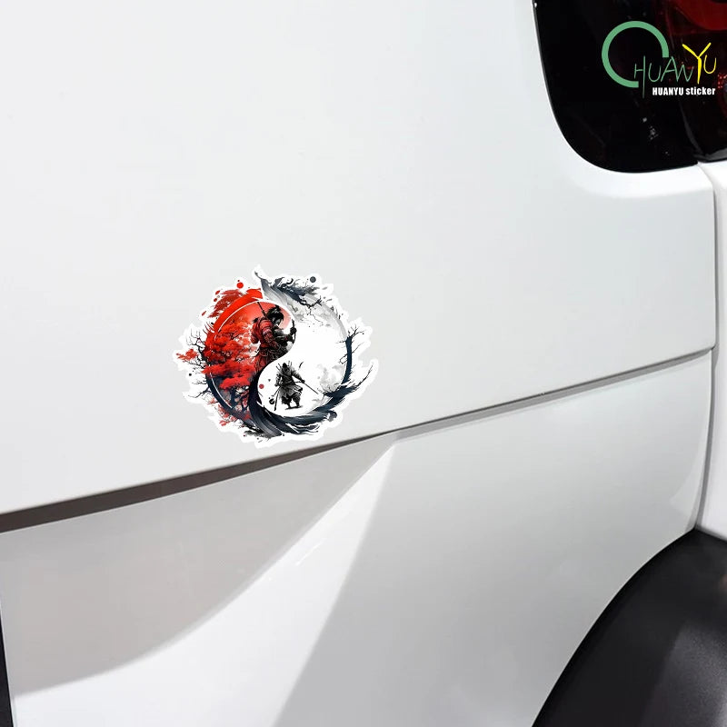 CowLost | reflective-car-sticker-knight-errant-warrior |4