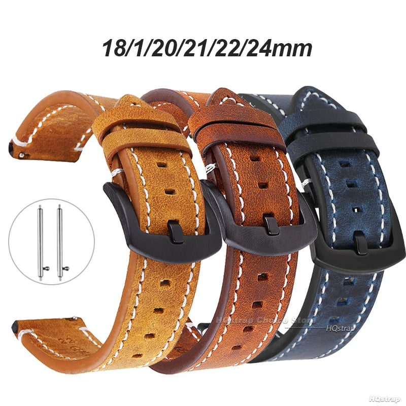 CowLost | product_id-vintage-genuine-calf-leather-watchband-for-seiko-18mm-24mm |8