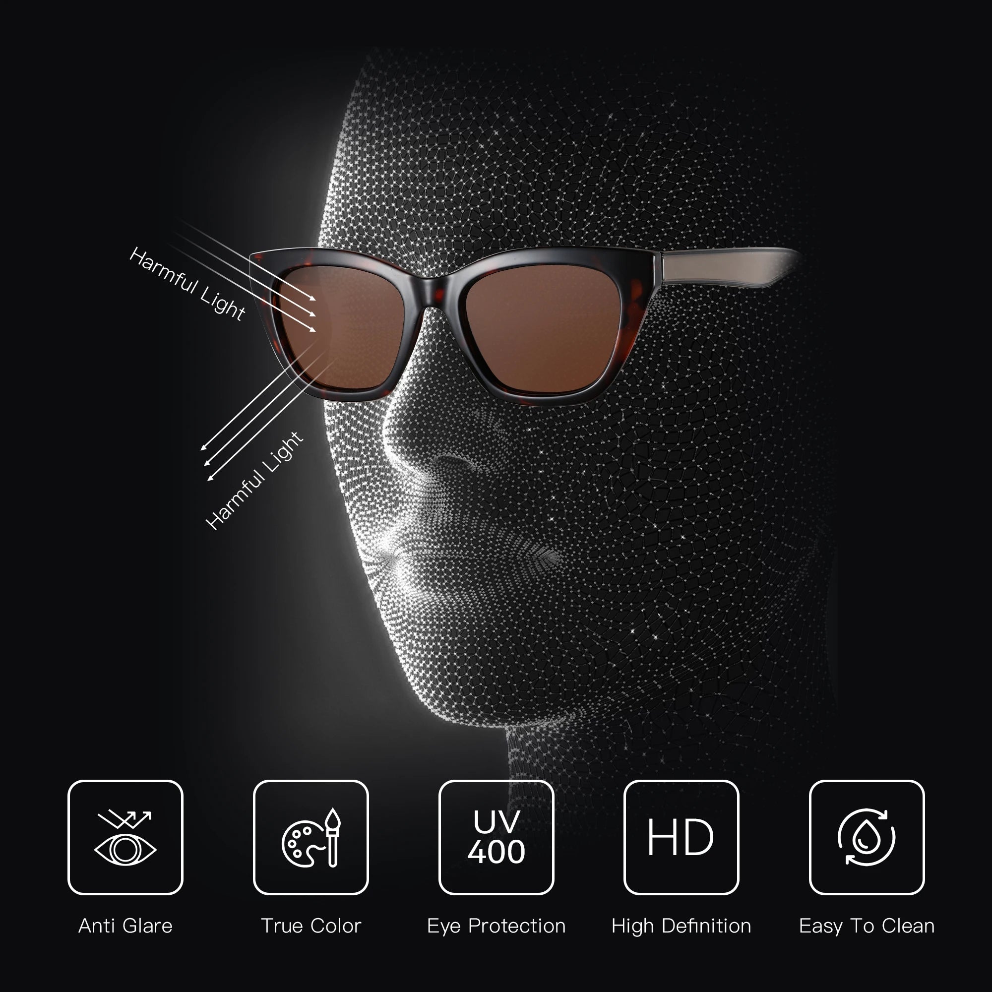 CowLost | zenottic-square-polarized-sunglasses-2025-fashion-women-thick-frame-uv400-protection |6
