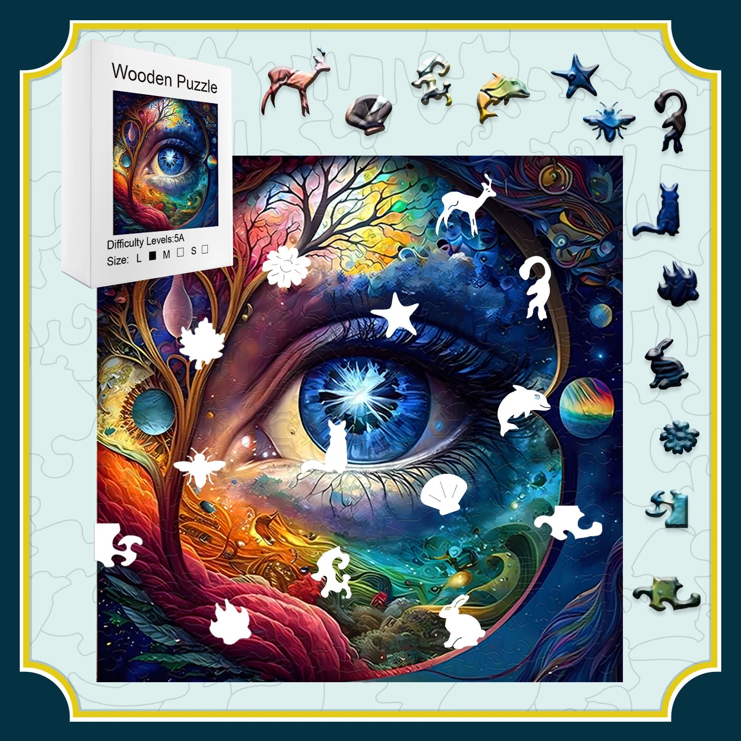 CowLost | product_id-wooden-jigsaw-puzzles-for-adults-fantasy-art-with-magic-animals-mystical-scenes |2