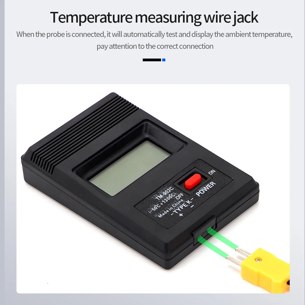 TM902C Digital Thermometer K Type Thermocouple Needle Probe -50°C to 1300°C