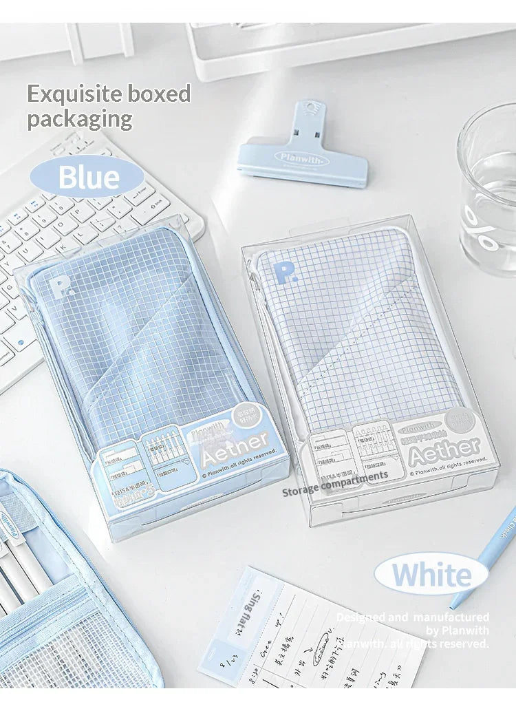 CowLost | product_id-planwith-translucent-sesame-bun-large-capacity-pencil-case-for-school-travel |20