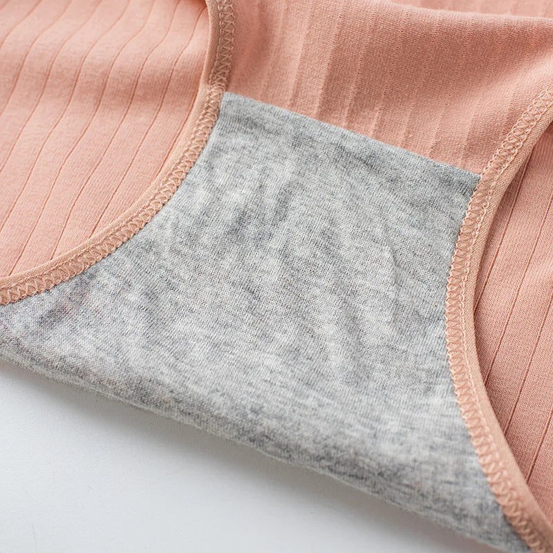 CowLost | product_id-4pcs-womens-low-waist-cotton-breathable-briefs |4