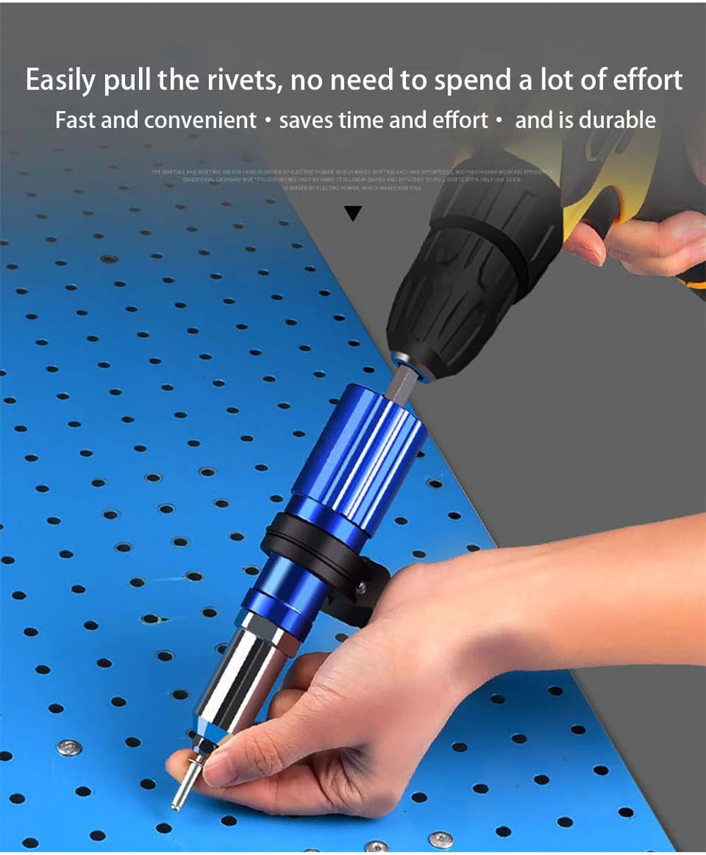 CowLost | electric-rivet-gun-adapter-2-4mm-4-8mm-rivet-nut-gun-drill-adapter-cordless-riveting-tool-insert-nut-pull-rivet-tool |12