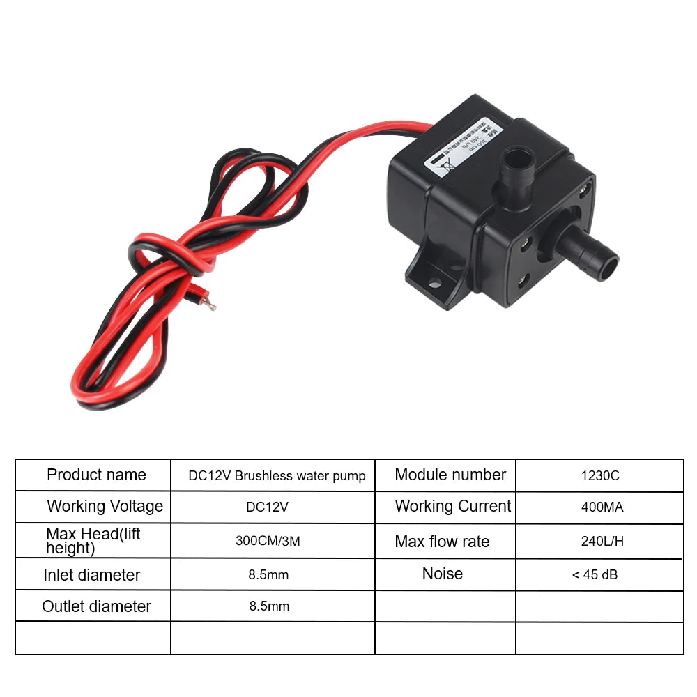CowLost | product_id-dc12v-5v-usb-mini-brushless-submersible-water-pump-120l-h-for-garden-pond-fish-tank |4