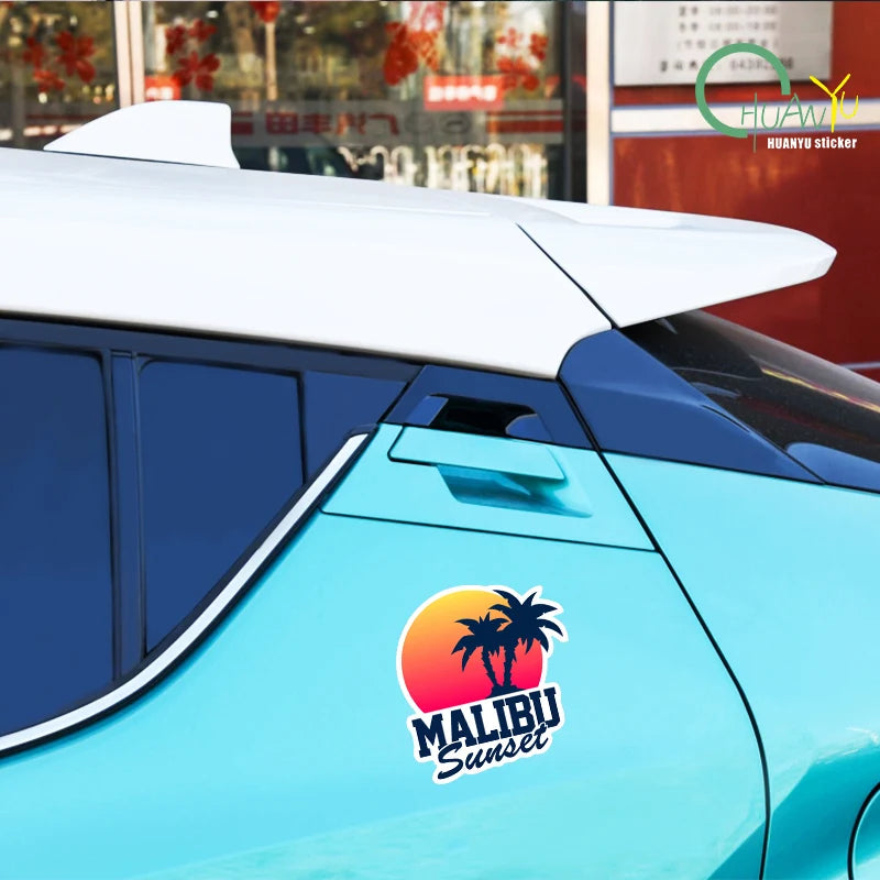 CowLost | personality-malibu-sunset-car-sticker-decal-pvc |4