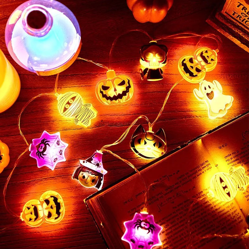CowLost | product_id-2025-halloween-led-string-lights-ghost-pumpkin-cat-spider-web-indoor-outdoor-decor |14