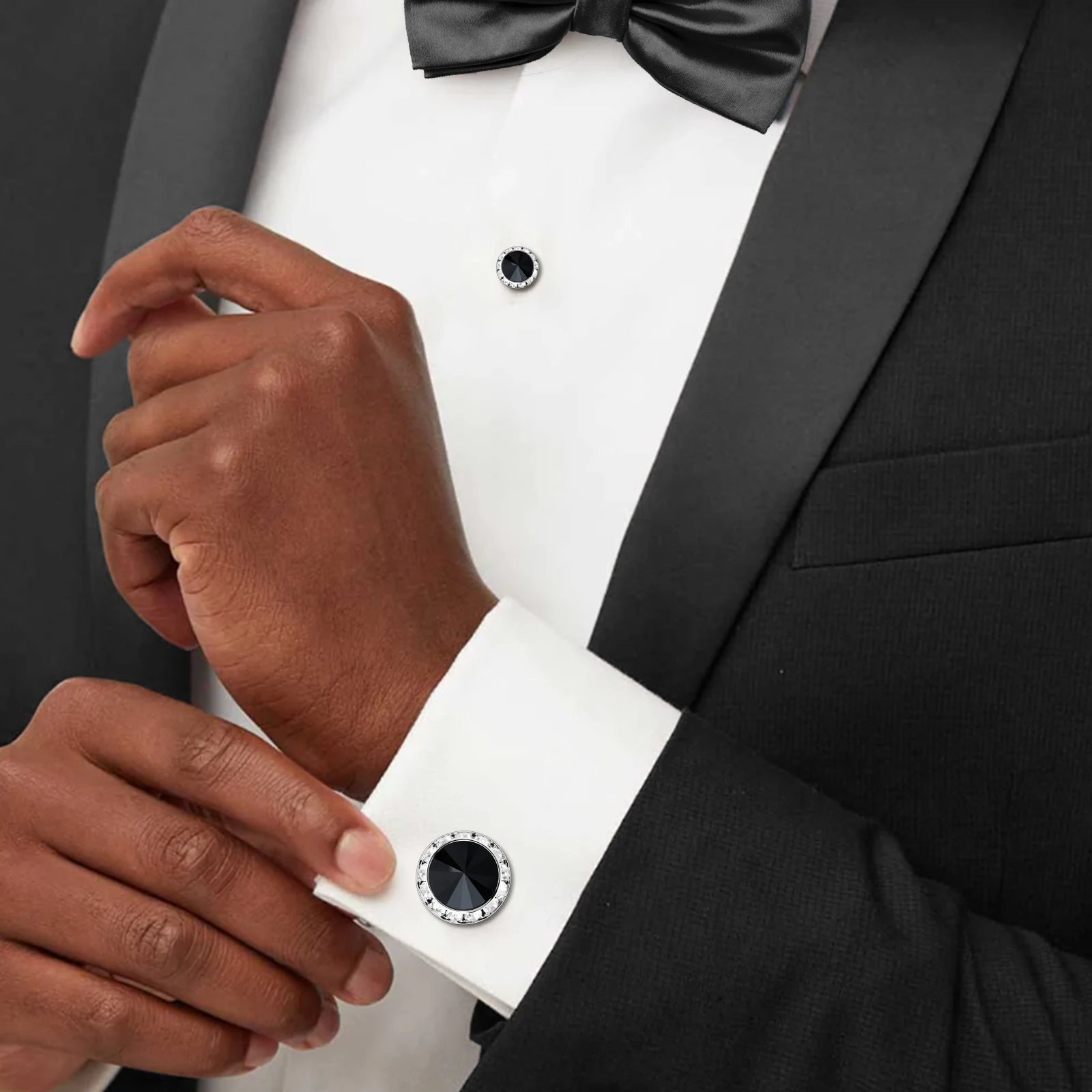 CowLost | clothing-accessories-hawson-royal-blue-gemstone-cufflinks-tuxedo-studs-set-for-men-formal-wear |9