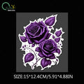 CowLost | creative-purple-rose-cartoon-car-sticker |8