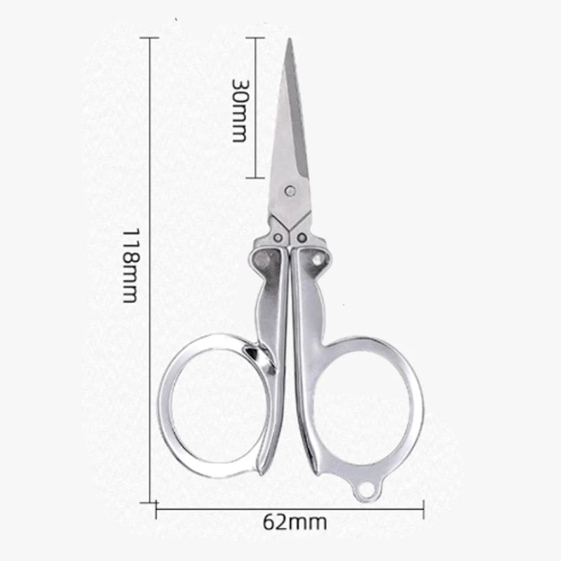 1/3pcs Stainless Steel Foldable Scissors
