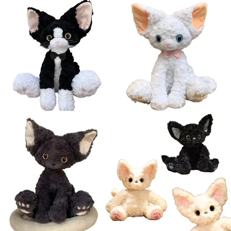 CowLost | fencing-barriers-devon-rex-plush-toy-german-curly-cat-soft-stuffed-doll |1