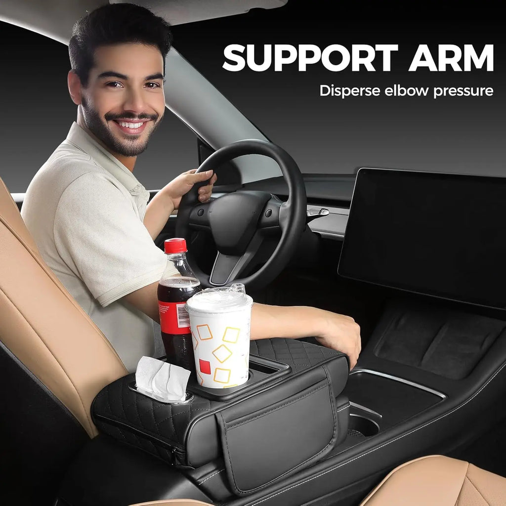 CowLost | vehicle-parts-accessories-universal-leather-car-center-console-armrest-cover |3