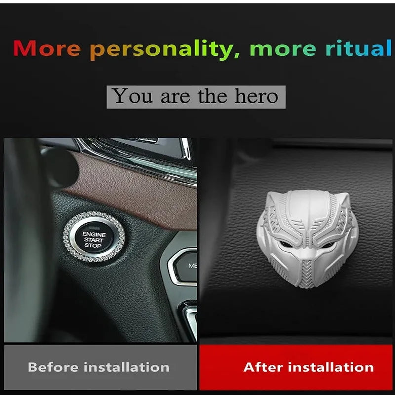 CowLost | rings-product_id-car-one-click-start-black-panther-ignition-ring-protective-cover-sticker-interior-decor |4