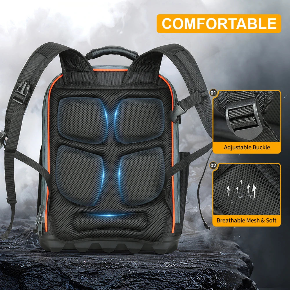 CowLost | product_id-heavy-duty-tool-backpack-with-laptop-compartment-molded-base-1680d-oxford-multiple-pockets |5