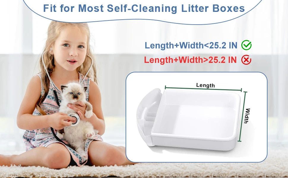 CowLost | cat-toys-100-count-waterproof-cat-litter-box-liners-for-automatic-boxes |12