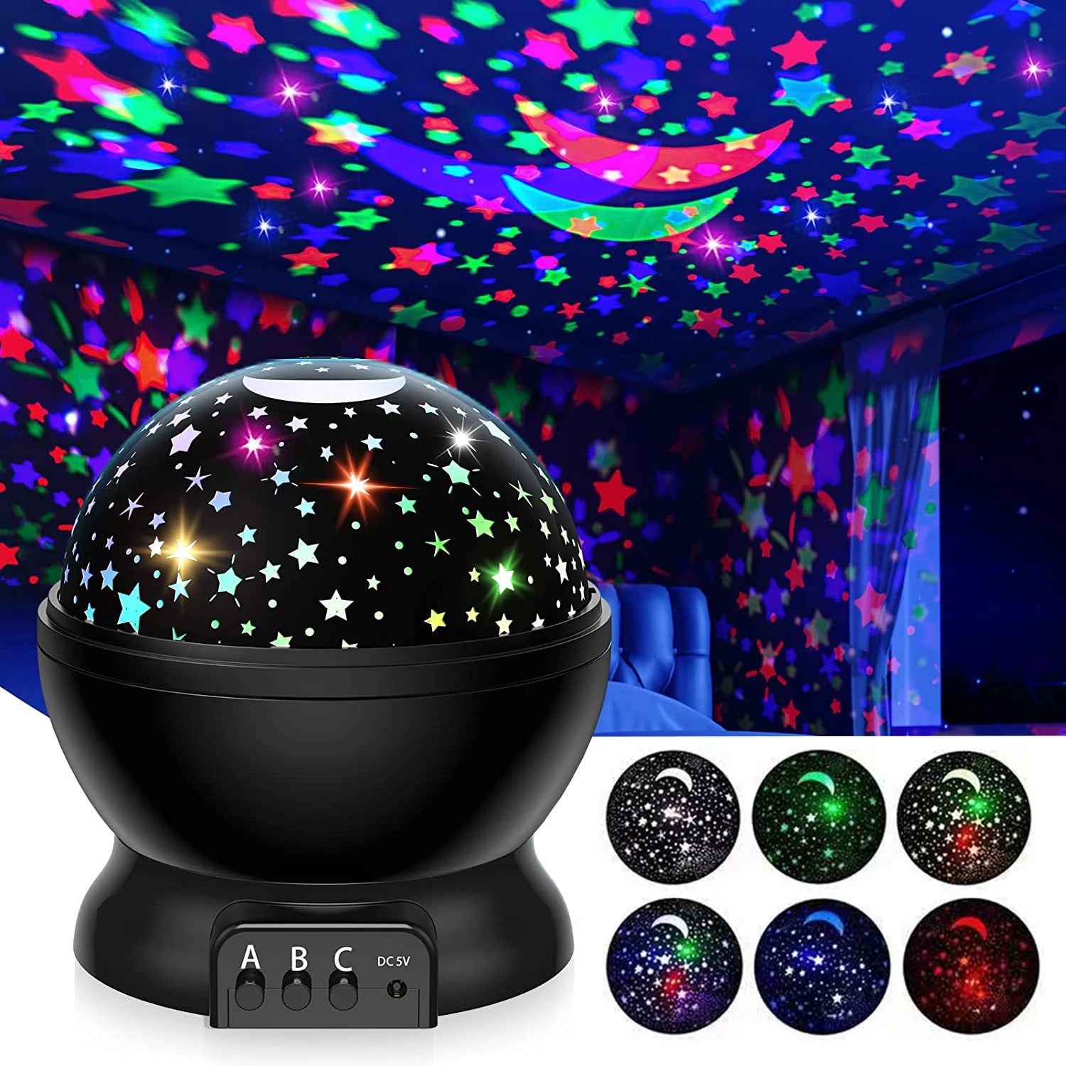 CowLost | product_id-rotating-starry-sky-moon-galaxy-night-light-projector-for-baby-nursery |2