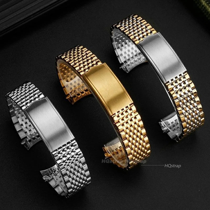CowLost | product_id-curved-end-stainless-steel-omega-seamaster-replacement-bracelet-18-20mm-unisex-strap |8