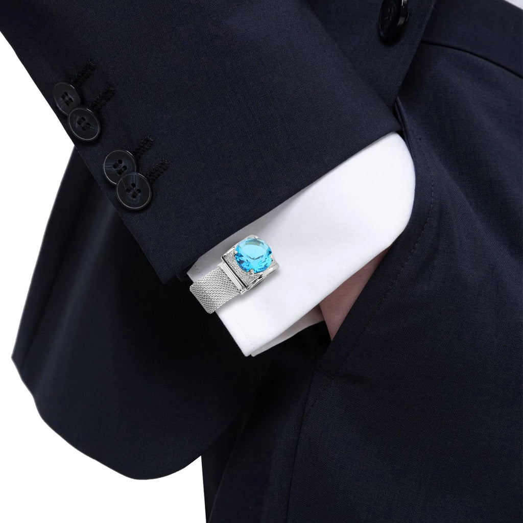 CowLost | clothing-accessories-hawson-mens-silver-birthstone-crystal-cufflinks-luxury |17