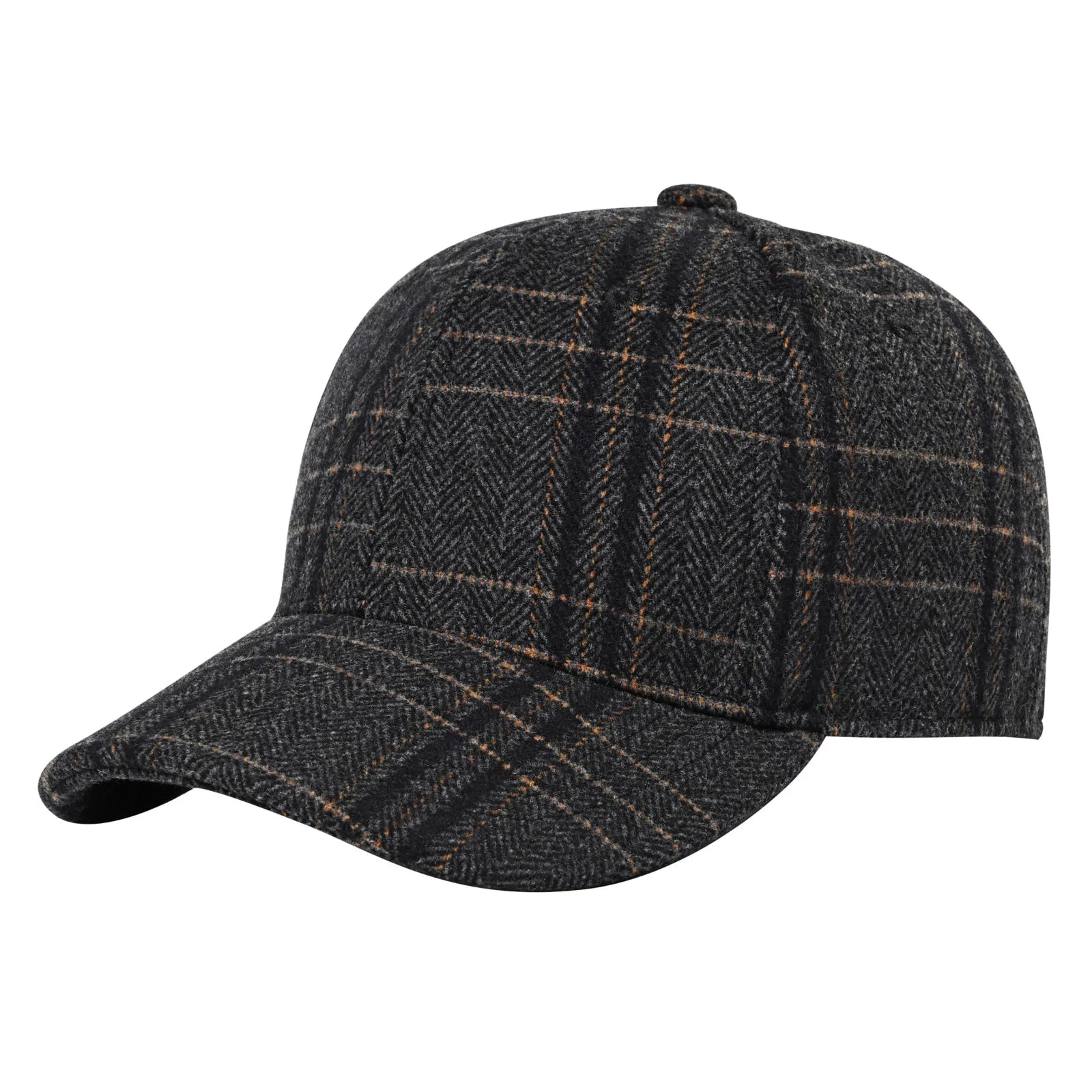 CowLost | botvela-mens-wool-tweed-baseball-cap-casual-style-soft-adjustable-unstructured-hat |23