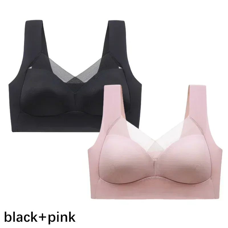 CowLost | product_id-fallsweet-plus-size-wireless-push-up-lace-bra-seamless-comfort |11